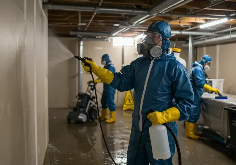 Basement Sanitization and Antimicrobial Treatment process in Guildhall, VT